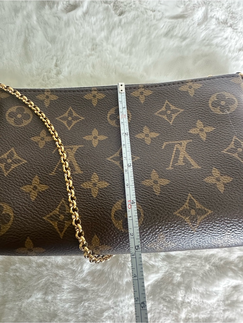 Louis Vuitton Monogram Canvas Shoulder Pallas with Gold Chain - Picture 13 of 15